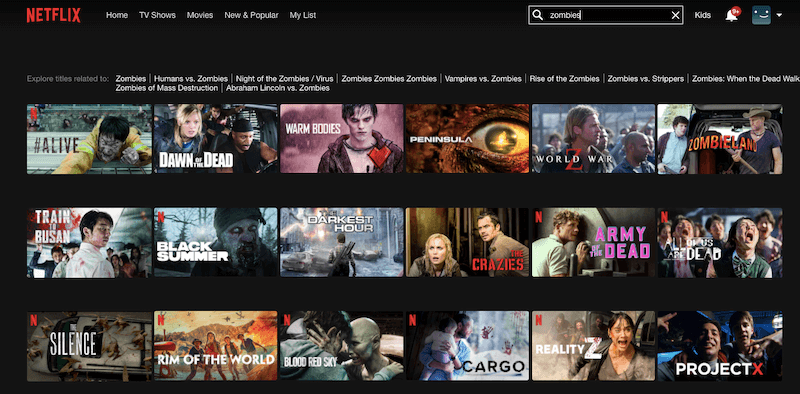 best zombie movies on Netflix